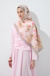 Zahra Pamuklu Şal - Pembe