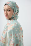 Zahra Pamuklu Şal - Turkuaz