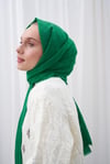 Zigzag Desen İpeksi Jakar Şal - Benetton 