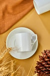 Yaren Style6'lı Beyaz Porselen Kahve Fincanı Takımı – Minimalist ve Zarif Tasarım☕ 6'lı Beyaz Porselen Kahve Fincanı Takımı – Minimalist ve Zarif Tasarım