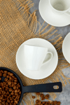 Yaren Style6'lı Beyaz Porselen Kahve Fincanı Takımı – Minimalist ve Zarif Tasarım☕ 6'lı Beyaz Porselen Kahve Fincanı Takımı – Minimalist ve Zarif Tasarım