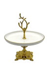 Yaren Style21 cm Gold Lüks Figür Ayaklı Yuvarlak Seramik Sunum Ve ikramlık Kek Pasta Standı21 cm Gold Lüks Figür Ayaklı Yuvarlak Seramik Sunum Ve ikramlık Kek Pasta Standı