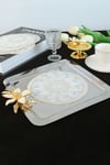 Yaren Style6 Adet Yelpaze Krem Gold Simli Bardak Altlığı & Kokteyl Peçetesi6 Adet Yelpaze Krem Gold Simli Bardak Altlığı & Kokteyl Peçetesi