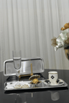 Yaren Style6'lı Lüx Paslanmaz Çelik Baton Çay, Kahve, Pasta, Servis, Dekoratif Çeyiz Sunum Tepsisi6'lı Lüx Paslanmaz Çelik Baton Çay, Kahve, Pasta, Servis, Dekoratif Çeyiz Sunum Tepsisi
