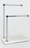 Yaren StyleYarenStyle'da gerçek mermer ve metal kaplama ile tasarlanmış 2 katlı havlulukları keşfedin. Banyo aksesuarları kategorisinde bulunan bu ürünler, şıklığı ve dayanıklılığı bir arada sunuyor.Gerçek Mermer Ayaklı Gümüş Metal 2 Katlı Havluluk & Kağıt Havluluk Standı