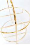 Yaren Styleİki Katlı Gold Pasta Sunumluk / Etajer / İkramlık Stand - Tabaklar Temsilidir.