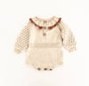 Adele Romper with collar, Exclusive confetti - Pumpkin Spice