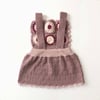 Arende Dress, Dusty rose base × Powder pink, Snow, Mulberry