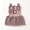 Arende Dress, Dusty rose base × Powder pink, Snow, Mulberry