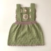 Arende Dress, Matcha base × Powder pink, Taupe