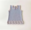 Artemis Dress / 2 Color, Periwinkle × Powder pink