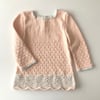 Artemis Dress Long Sleeve / 2 Color, Melon × Sky