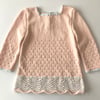 Artemis Dress Long Sleeve / 2 Color, Melon × Sky
