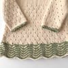 Artemis Dress Long Sleeve / 2 Color, Natural × Matcha