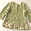 Artemis Dress Long Sleeve / 2 Color, Pistachio × Natural