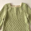 Artemis Dress Long Sleeve / 2 Color, Pistachio × Natural