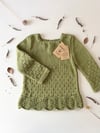 Artemis Dress Long Sleeve, Matcha