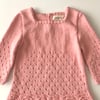 Artemis Dress Long Sleeve, Salmon Pink