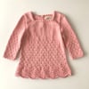 Artemis Dress Long Sleeve, Salmon Pink