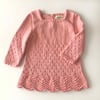 Artemis Dress Long Sleeve, Salmon Pink