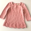 Artemis Dress Long Sleeve, Salmon Pink