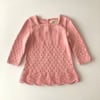Artemis Dress Long Sleeve, Salmon Pink