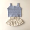Aster Lace Top, Blue