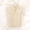 Baby Alpaca Cable Vest - 100% Baby Alpaca