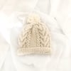 Baby Alpaca Cable Vest & Beanie Set - 100% Baby Alpaca