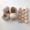 Baby Alpaca Popcorn Sweater,Natural