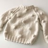 Baby Alpaca Popcorn Sweater,Natural