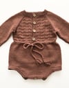 Basil Romper, Mocha