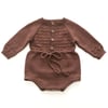 Basil Romper, Mocha