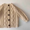 Cable Cardigan, Custom Color
