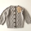 Cable Cardigan, Custom Color
