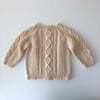 Cable Cardigan, Natural