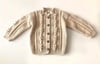 Cable Popcorn Cardigan, Natural
