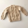 Cable Popcorn Cardigan, Natural