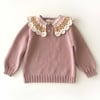 Camille Collar Sweater, Custom Color
