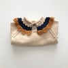 Camille Collar Sweater, Natural×Golden brown Collar