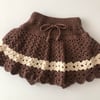 Camille Skirt, Walnut+natural