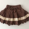 Camille Skirt, Walnut+natural