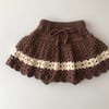 Camille Skirt, Walnut+natural