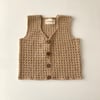 Colin Crochet Vest, Sand