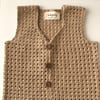 Colin Crochet Vest, Sand