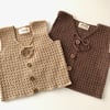 Colin Crochet Vest, Sand