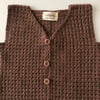 Colin Crochet Vest, Walnut