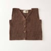 Colin Crochet Vest, Walnut