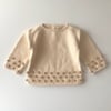 Comfy Popcorn Sweater, Natural