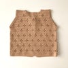 Dahlia Crochet Vest, Birch